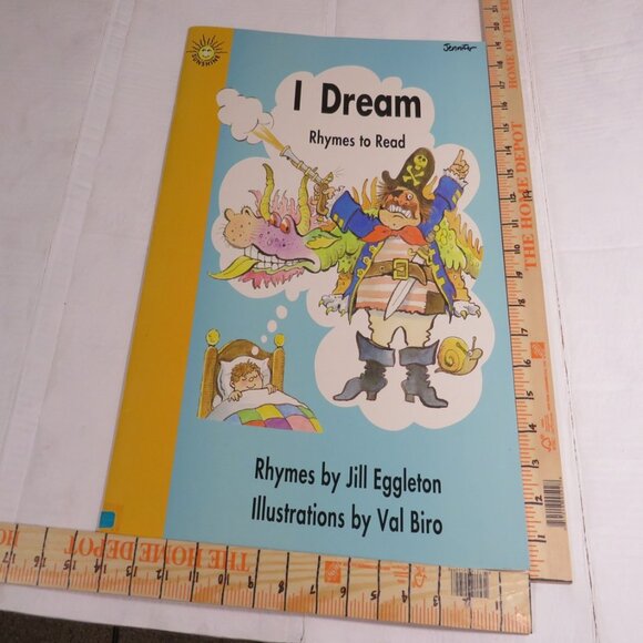 Rhymes to Read (almost 2 feet tall) I DREAM book (LIKE NEW CONDITION) Classroom - Picture 2 of 9